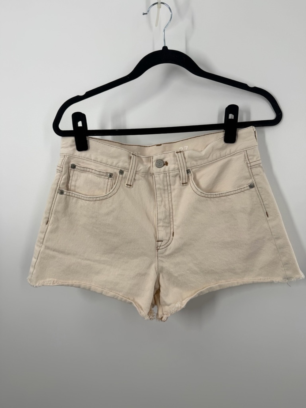 J. Crew Relaxed denim short in ecru